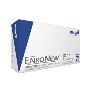 EnroNew 150mg Antibiótico para Cães - 10 comprimidos