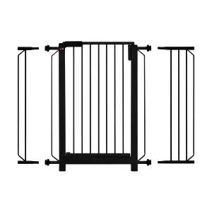 Grade Porta Plus Preta Tubline 70cm com Extensor 10cm e 20cm - Único