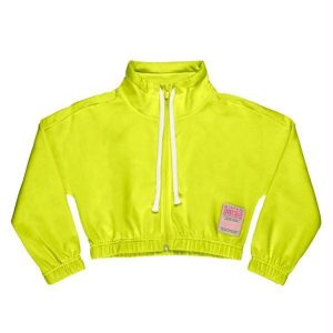 Jaqueta Cropped Juvenil Menina Verde