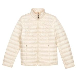 Jaqueta Feminina Tafetá Puffer Bege