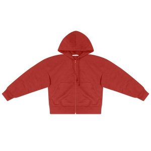 Jaqueta Feminina com Capuz Vermelho