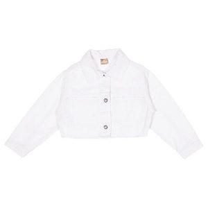Jaqueta Infantil Menina Sarja Branco
