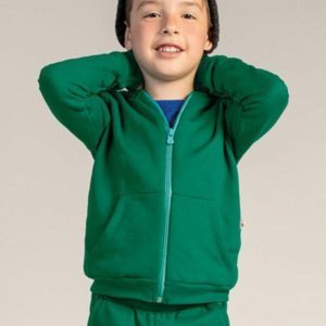 Jaqueta Infantil Menino em Moletom Verde