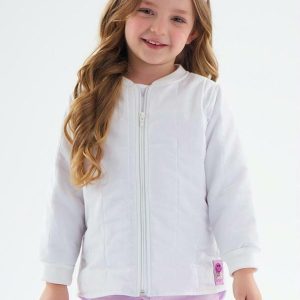 Jaqueta Infantil em Matelassê Bege