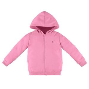 Jaqueta de Moletom Infantil Menina Rosa
