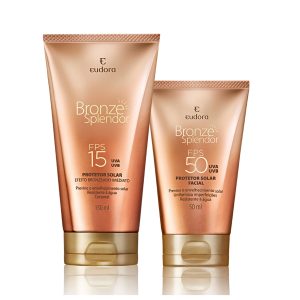 Kit Bronze Splendor Protetor Solar Facial FPS 50 + Corporal FPS 15