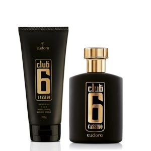 Kit Club 6 Cassino Colônia Desodorante + Shower Gel