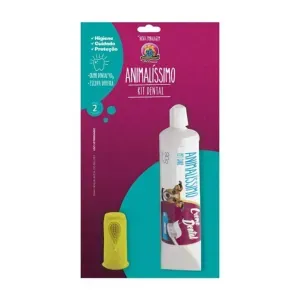 Kit Dedeira e Creme Dental Animalíssimo - Único