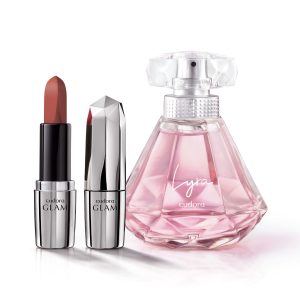 Kit Lyra Colônia Desodorante + Batom Glam Lyra Rose