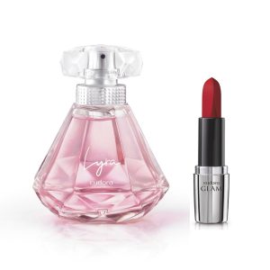 Kit Lyra Colônia Desodorante + Batom Glam Lyra Vermelho