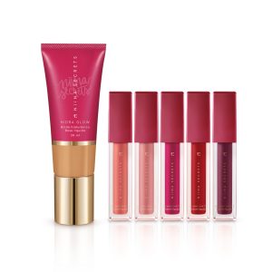 Kit Niina Secrets: Batons Skinny Matte + Base Cor 35