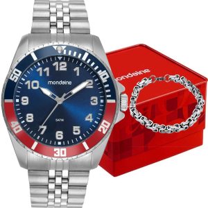 Kit Relógio Mondaine Masculino com Pulseira 99836G0MVNE7K1