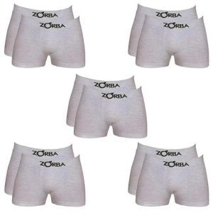 Kit com 10 Cuecas Boxer Zorba 781 Mescla