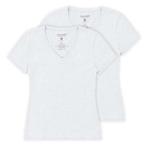 Kit com 2 Camisetas Feminina Malwee 1000004502 Branco