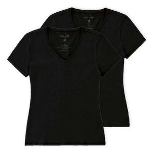 Kit com 2 Camisetas Feminina Malwee 1000004502 Preto