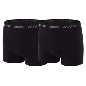Kit com 2 Cuecas Boxer Trifil Ce 0277 0009-Preto/Preto