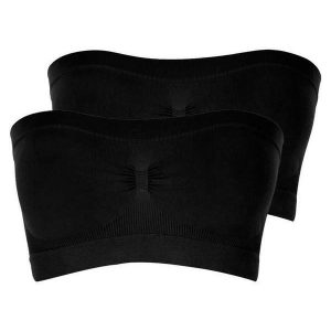 Kit com 2 Faixas sem Aro e sem Bojo Loba 44000-001 Preto
