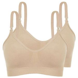 Kit com 2 Sutiã sem Aro e sem Bojo Loba 41028-001 Taça B Natural