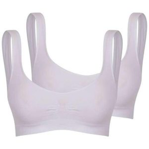 Kit com 2 Tops sem Aro e sem Bojo Trifil 0901 Branco
