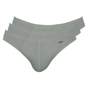 Kit com 3 Cuecas Slip Zorba 772 Grafite