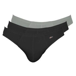 Kit com 3 Cuecas Slip Zorba 772 Preto-Grafite