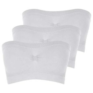 Kit com 3 Faixas sem Aro e sem Bojo Loba 44000-001 Branco