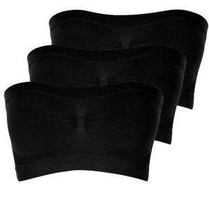 Kit com 3 Faixas sem Aro e sem Bojo Loba 44000-001 Preto
