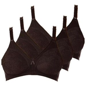 Kit com 3 Sutiãs Sustentação Colonial Demillus 61383/78383 Taça B Preto
