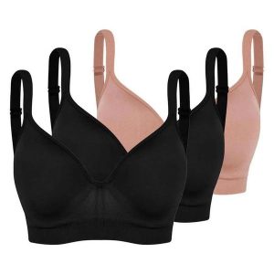 Kit com 3 Sutiãs com Aro e Bojo Trifil 0975 Taça C Preto-Macadâmia