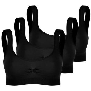 Kit com 3 Tops sem Aro e sem Bojo Trifil 0901 Preto