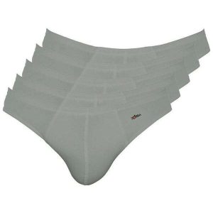 Kit com 5 Cuecas Slip Zorba 772 Grafite