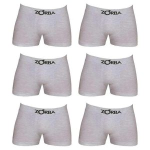 Kit com 6 Cuecas Boxer Zorba 781 Mescla