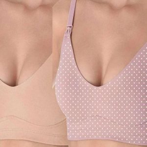 Kit/2 Sutiã Love Secret Amamentação 42102 Taça B 474-Rosa-Blush-C--Poá-Nude