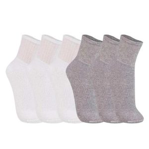 Kit/6 Meia Trifil 8720 004-Branco/Cinza