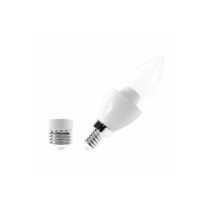 Lâmpada LED vela Luminatti E14 E27 bivolt 6W 6000K branca 400lm