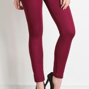 Legging com Bolsos nas Costas Bordô