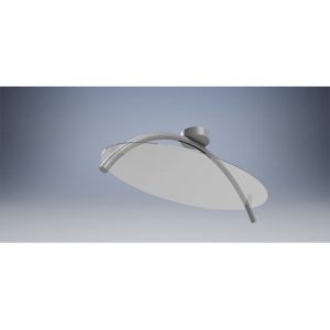 Luminária Plafon Rodrigo 800X400X300MM 15W 3000K 100-240V Cinza Ohtake Dramalux