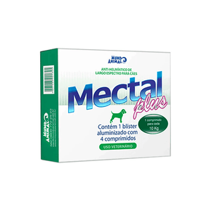 Mectal Plus Cães 10kg Mundo Animal - 4 comprimidos