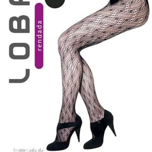 Meia Calça Rendada Loba 5185-001 9990-Preta