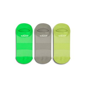 Meia Cano Invisível Neon Pacote c/ 3 pares Olympikus Masculina 39/44 Verde