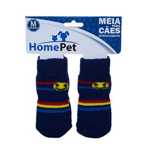 Meia Listrada para Cães HomePet Azul