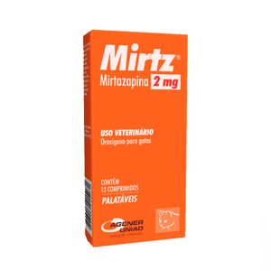 Mirtz 2mg Estimulante para Gatos Agener - 12 comprimidos