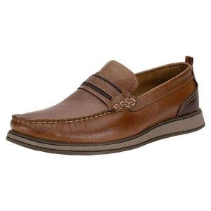 Mocassim Masculino Nash Democrata 252302 - Caramelo
