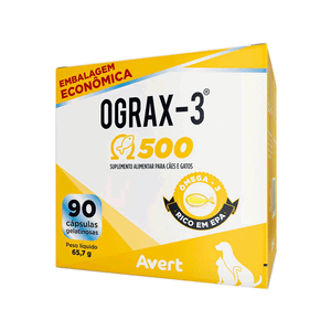 Ograx-3 500mg para Cães e Gatos Avert