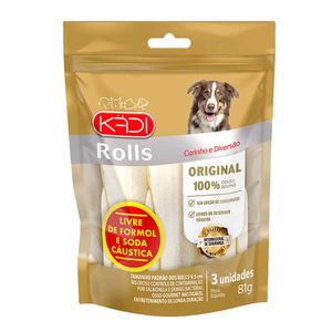 Petisco Cães Osso Original Roll Kadi - 3 unidades