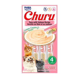 Petisco Churu Atum e Salmão para Gatos - 56 g