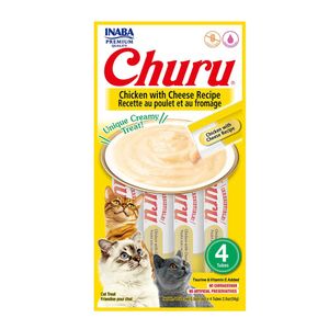 Petisco Churu Galinha e Queijo para Gatos - 56 g