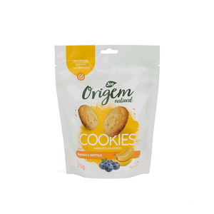 Petisco Cookies Origem Natural Cães Banana com Mirtilo - 250g