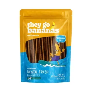 Petisco Dental Fresh Banana e Menta Cães Raças Pequenas Papaya Pets - 300 g