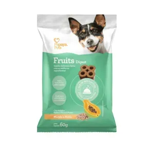 Petisco Fruits Pets Digest Mamão e Aveia Cães Adultos Papaya Pets - 60 g